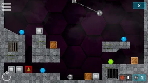 HEXASMASH • Wrecking Ball Physics Puzzle