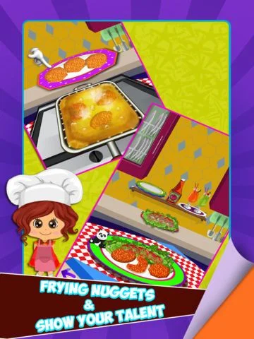 Nuggets Maker – Preschool fast food cooking game and free fried chicken invaders