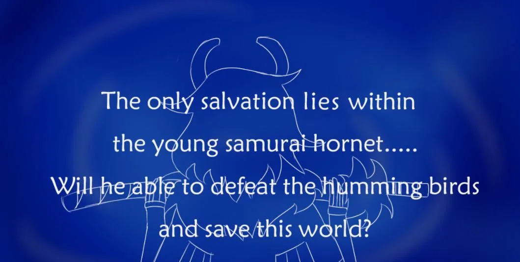 Jasper the Blue Hornet Samurai (itch)