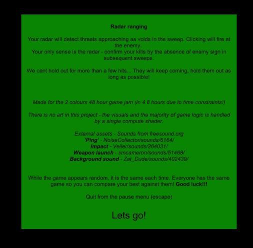 Radar ranging (itch) Radar ranging (itch)