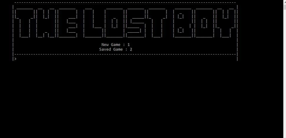 Lost BoyV1.2(Text Adventure) (itch)