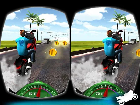 VR Race Moto GP. Crazy bike stunts virtual Reality VR Race Moto GP. Crazy bike stunts virtual Reality