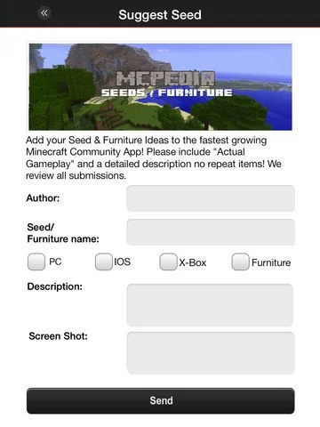 Seeds & Furniture for Minecraft - MCPedia Pro Gamer Community! Seeds & Furniture for Minecraft - MCPedia Pro Gamer Community!