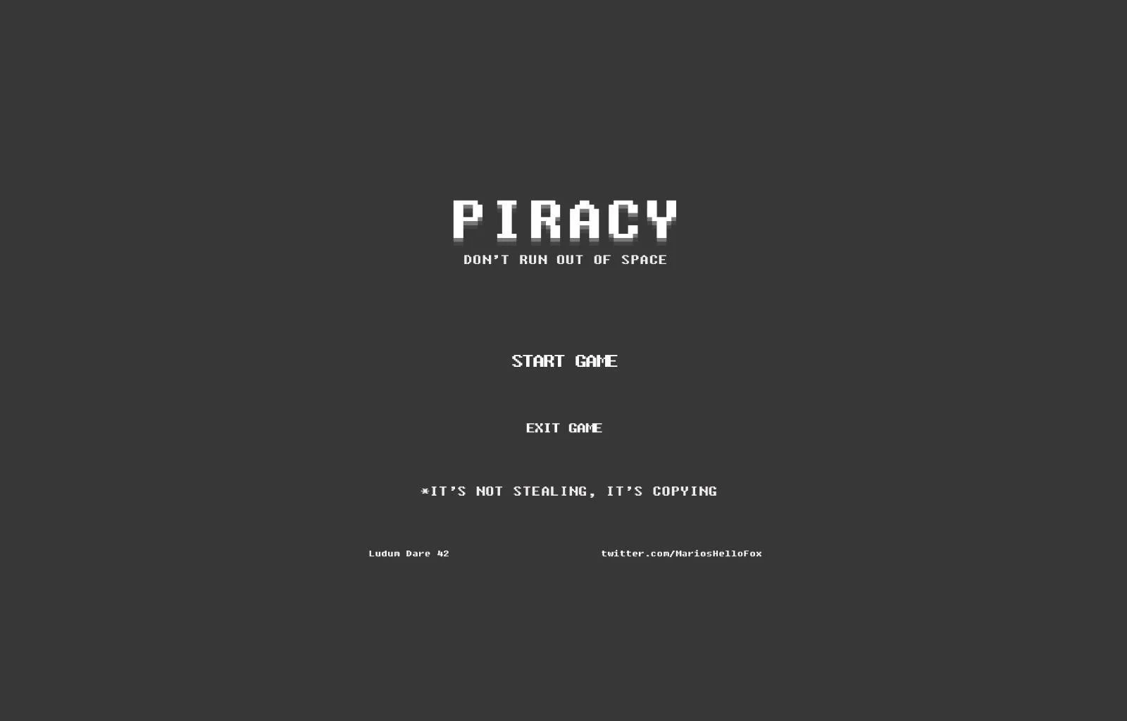 Piracy: Don't Run out of Space (itch)