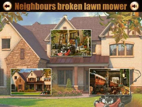 Neighbor lawn mower hidden object Neighbor lawn mower hidden object