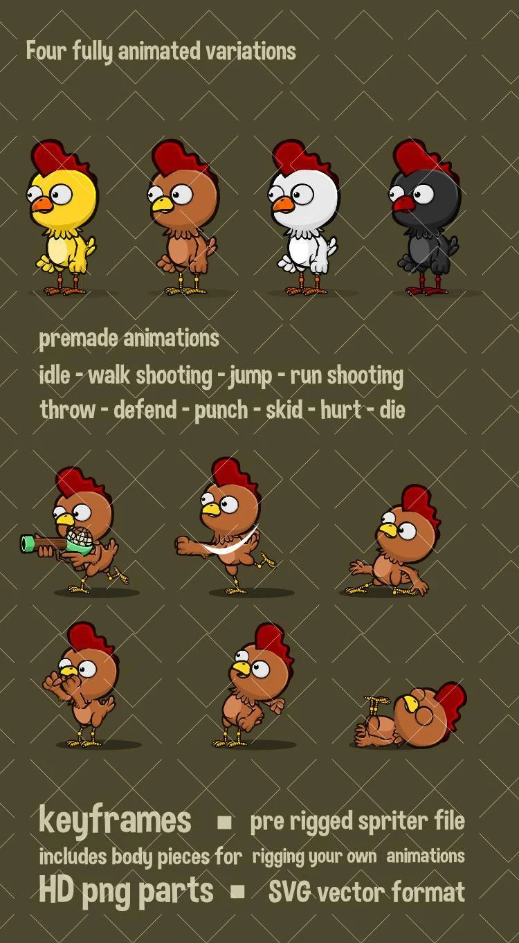 Chicken character (itch) Chicken character (itch)