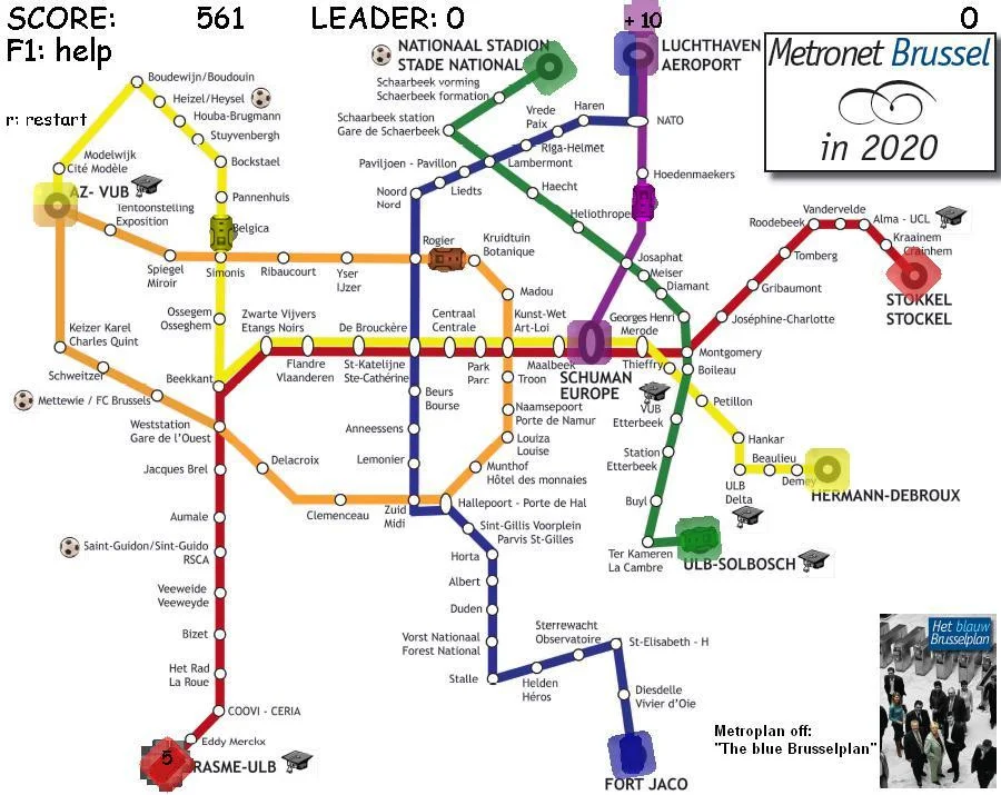 Новости о Metros of Brussels 2020 plan (itch)