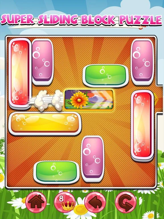 Sliding Move The Flower Block Out Puzzle Games