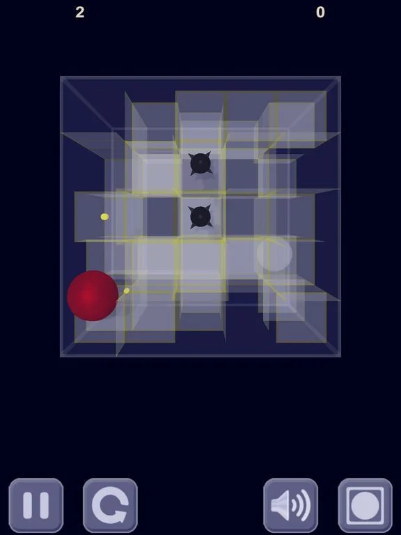 Red ball & Glass maze