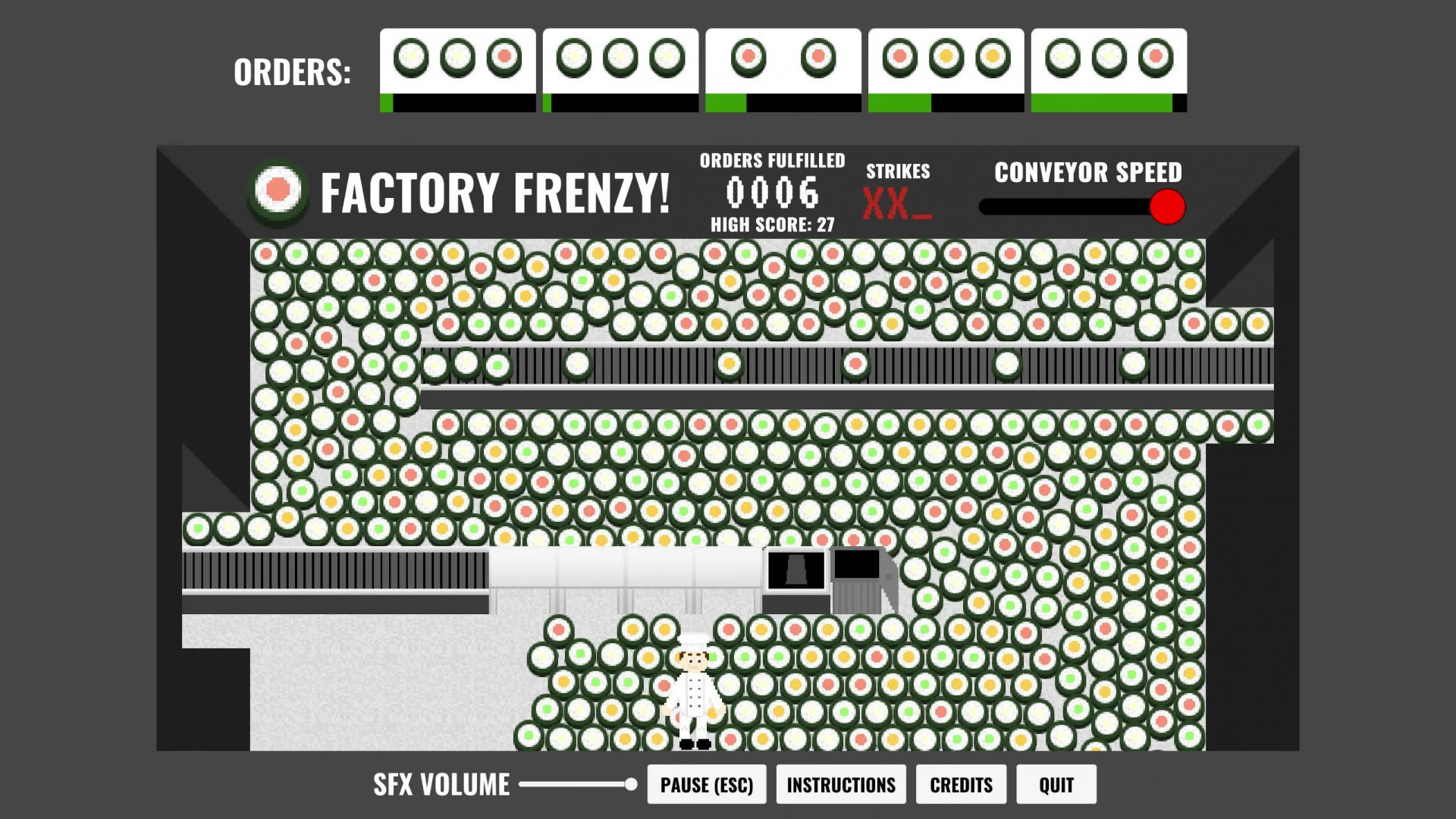 LD40 - Sushi Factory Frenzy! (itch) LD40 - Sushi Factory Frenzy! (itch)
