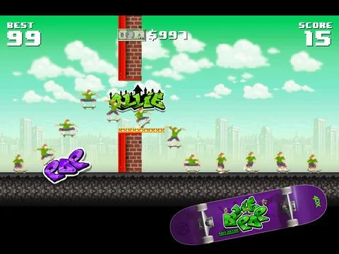 Ollie Pop - 8Bit Retro Skateboarding Ollie Pop - 8Bit Retro Skateboarding