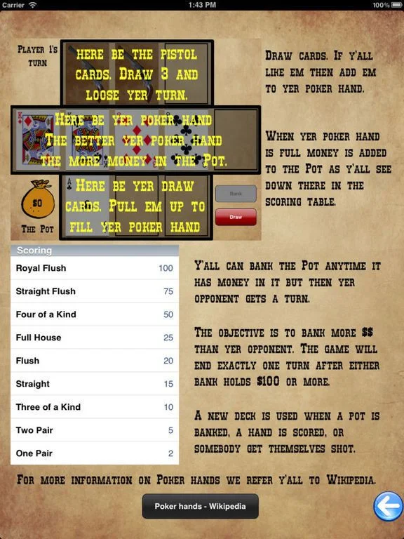 Dead Man's Hand - Wild West Poker Game Dead Man's Hand - Wild West Poker Game