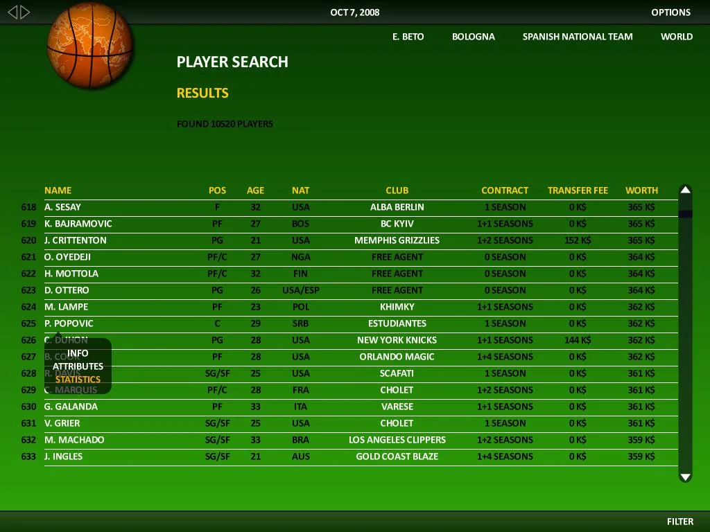 World Basketball Manager 2009 World Basketball Manager 2009
