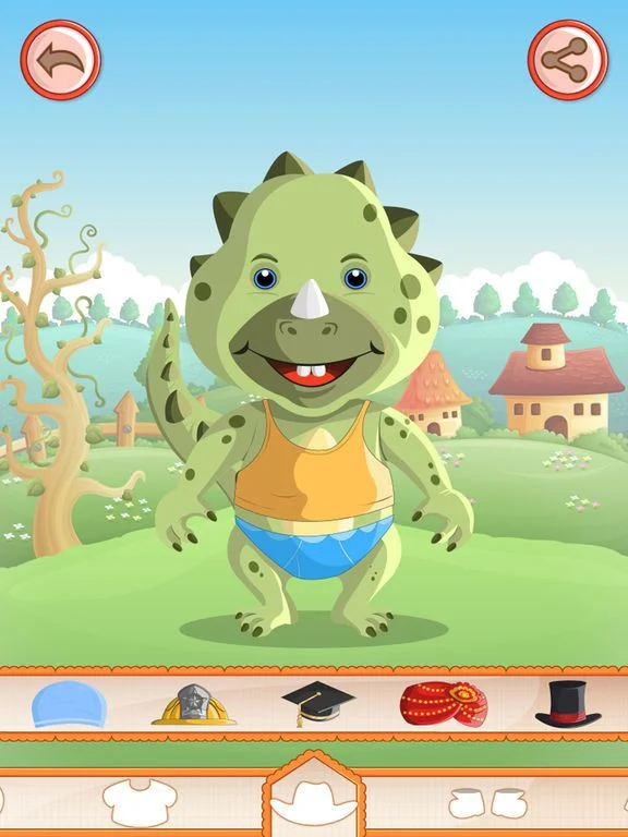 Animal costumes, girls makeup, dress-up, children's cooking