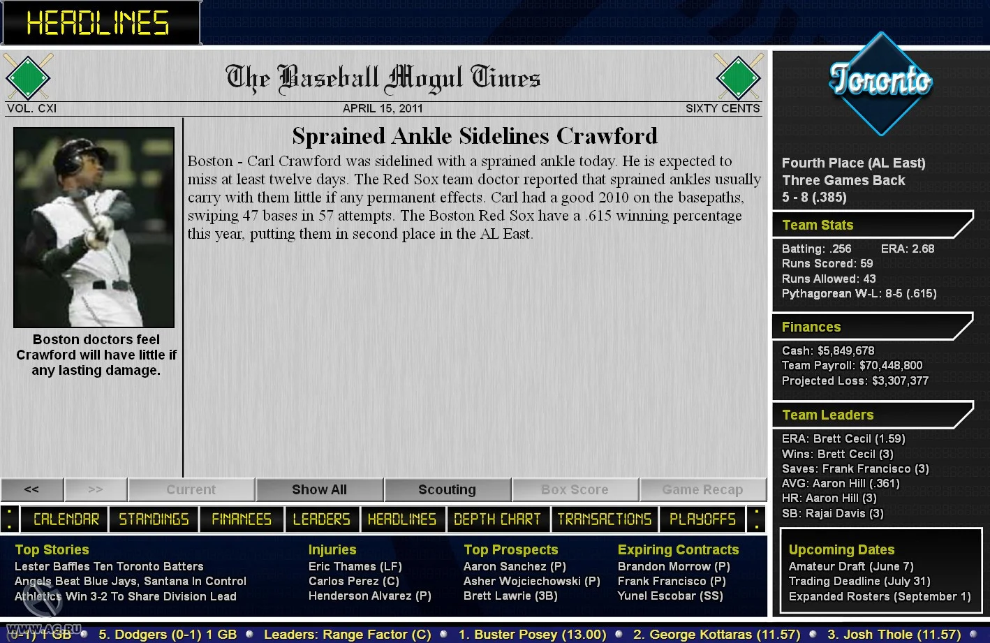 Baseball Mogul 2012