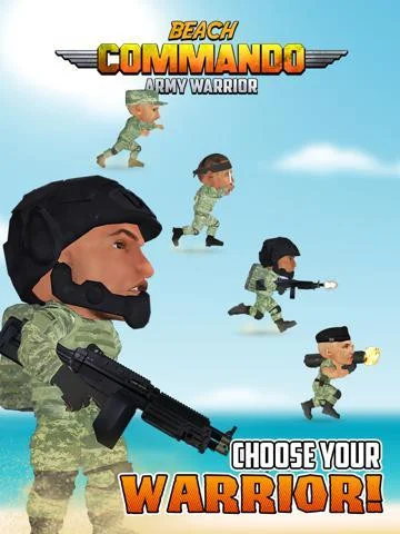 Beach Commando Warrior Blitz: Army Combat War Battle Forces
