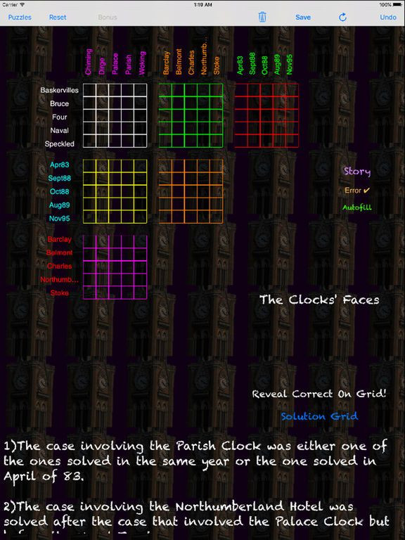 Sherlocks Logic Puzzles 1+2 Sherlocks Logic Puzzles 1+2