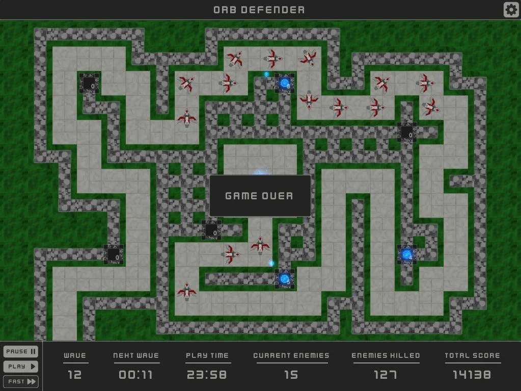 Рецензии Orb Defender - LD43 (itch)
