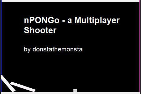 nPONGo - a Multiplayer Shooter (itch)
