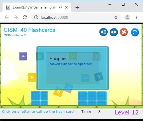 Рецензии CramFLASH CISM 40 Random Flashcards App (itch)