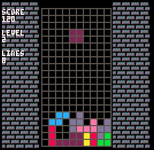 Dungeon Tetris PICO-8 (itch)