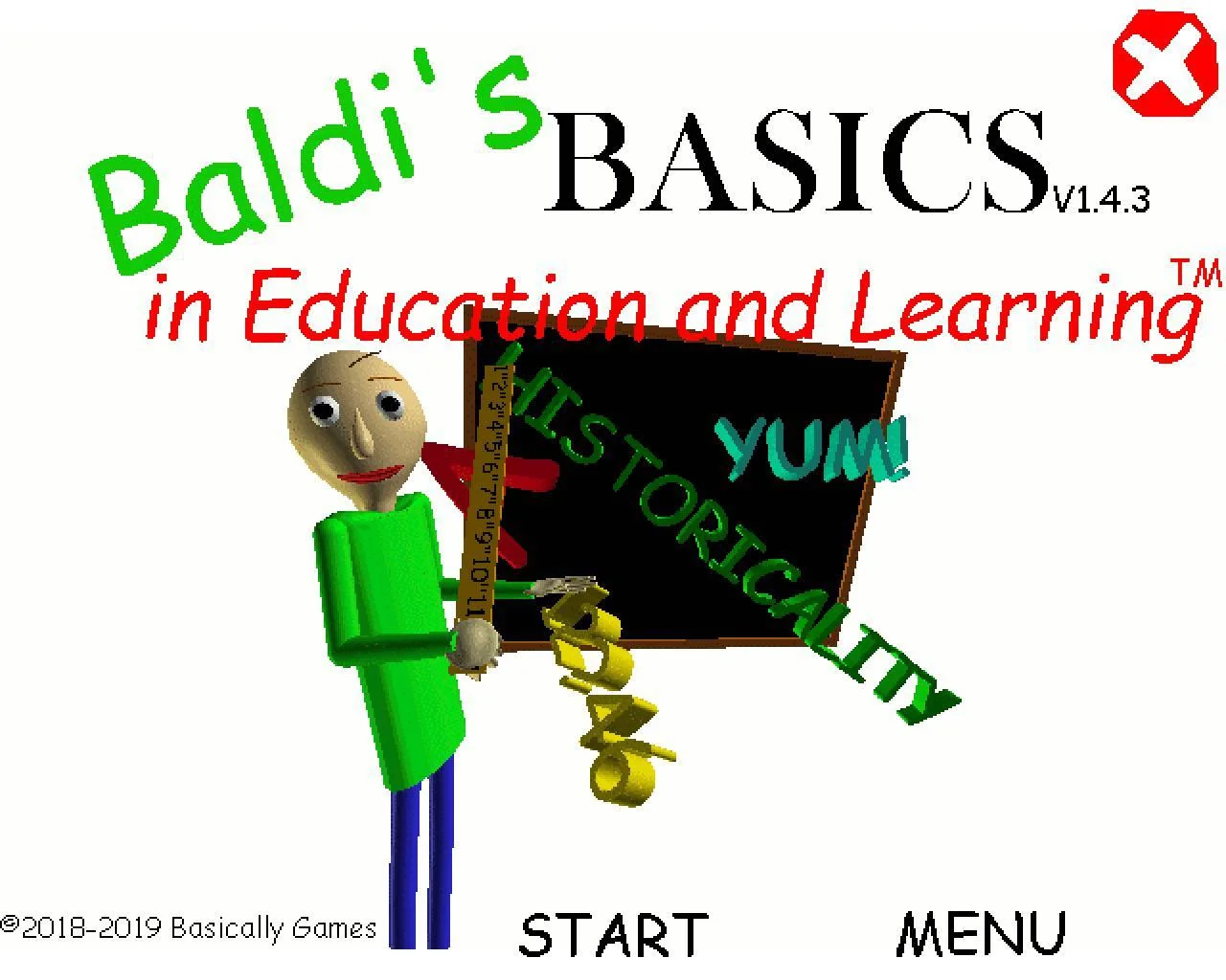 Baldi's Basics hacked 1.4.3 (itch)