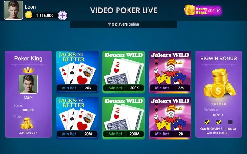 Video Poker Live Video Poker Live