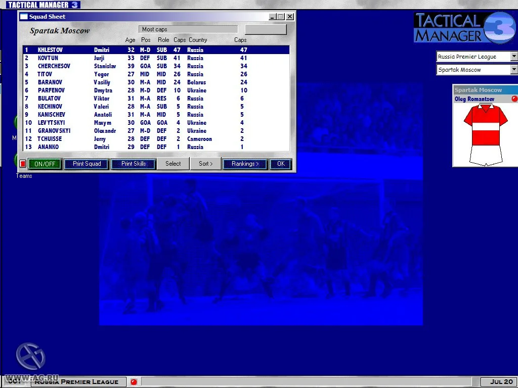 Tactical Manager 3 Tactical Manager 3
