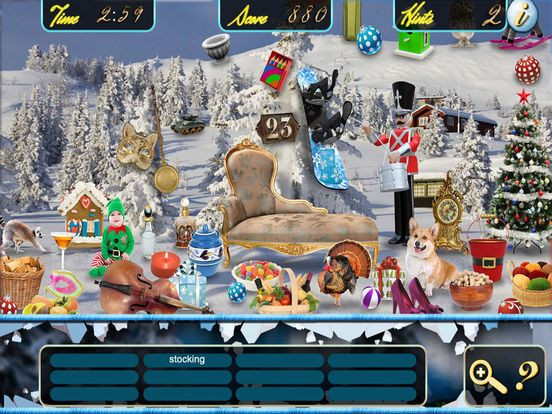 Hidden Objects Winter Snow Christmas Holiday Time Hidden Objects Winter Snow Christmas Holiday Time
