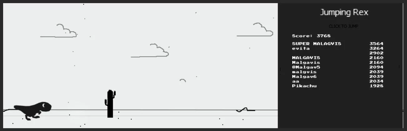 Jumping REx (itch)