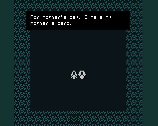 For mother's day, I gave my mother a card. (itch)