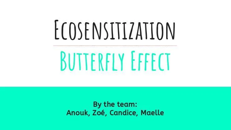 Ecosensitization Butterfly Effect (itch) Ecosensitization Butterfly Effect (itch)