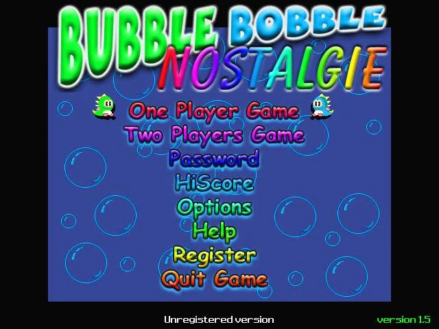 Bubble Bobble Nostalgie Bubble Bobble Nostalgie
