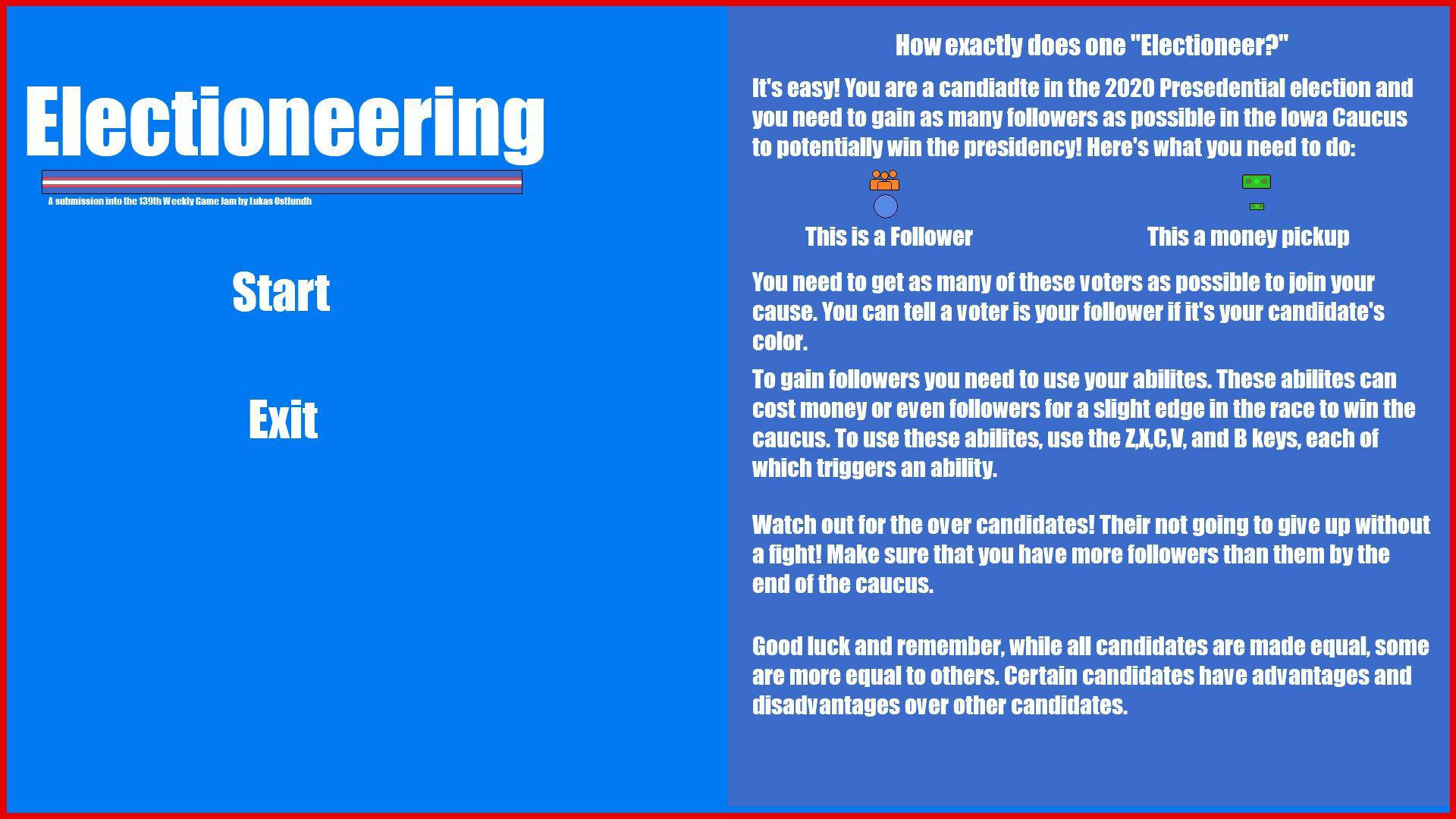 Electioneering (itch)
