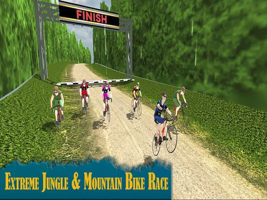Fast track bicycle rider:The Jungle race Challenge