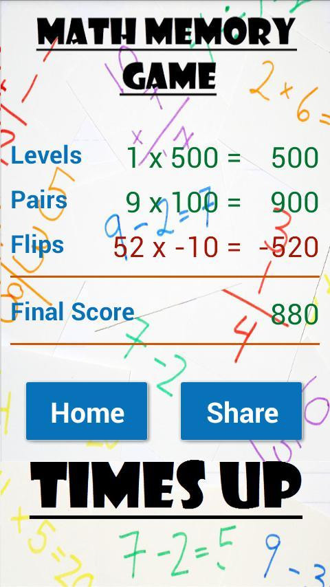 Math Memory Game (itch) Math Memory Game (itch)