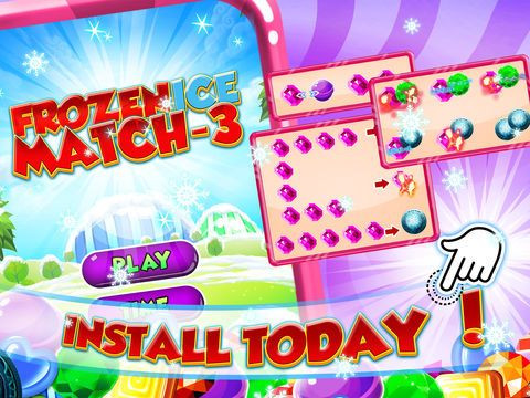 Freezin Ice Match-3 - fun candy puzzle game for jewel mania'cs free Freezin Ice Match-3 - fun candy puzzle game for jewel mania'cs free