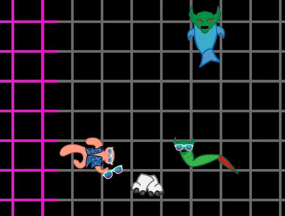 Рецензии 2 Hour Project Week 1 - 80's Goblin Attack (itch)