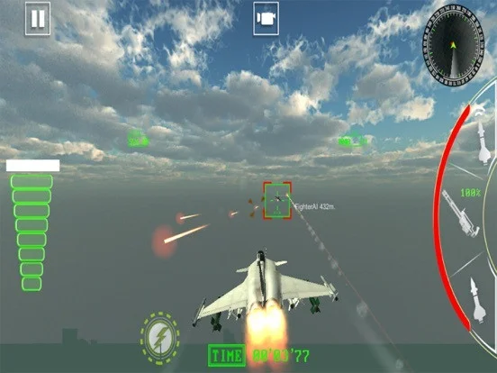 Air Jet Fighter Missile Attack