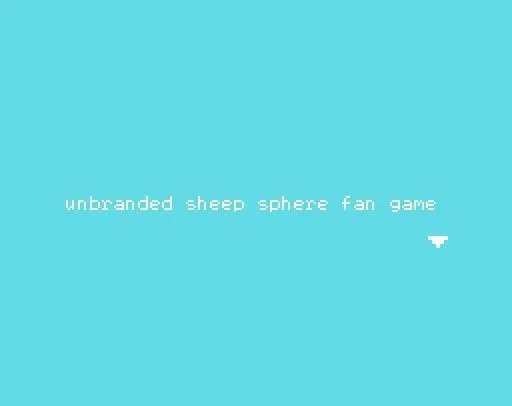 unbranded sheep sphere fan game (itch)