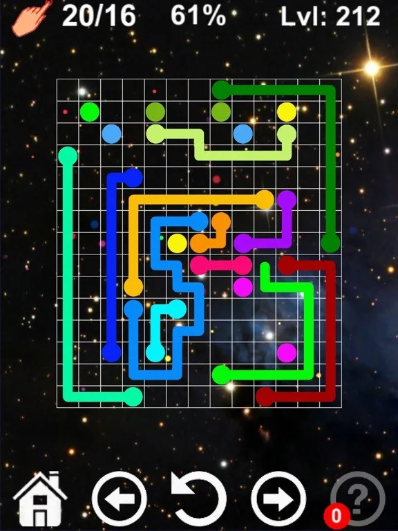 Connect colored lines - puzzle Connect colored lines - puzzle