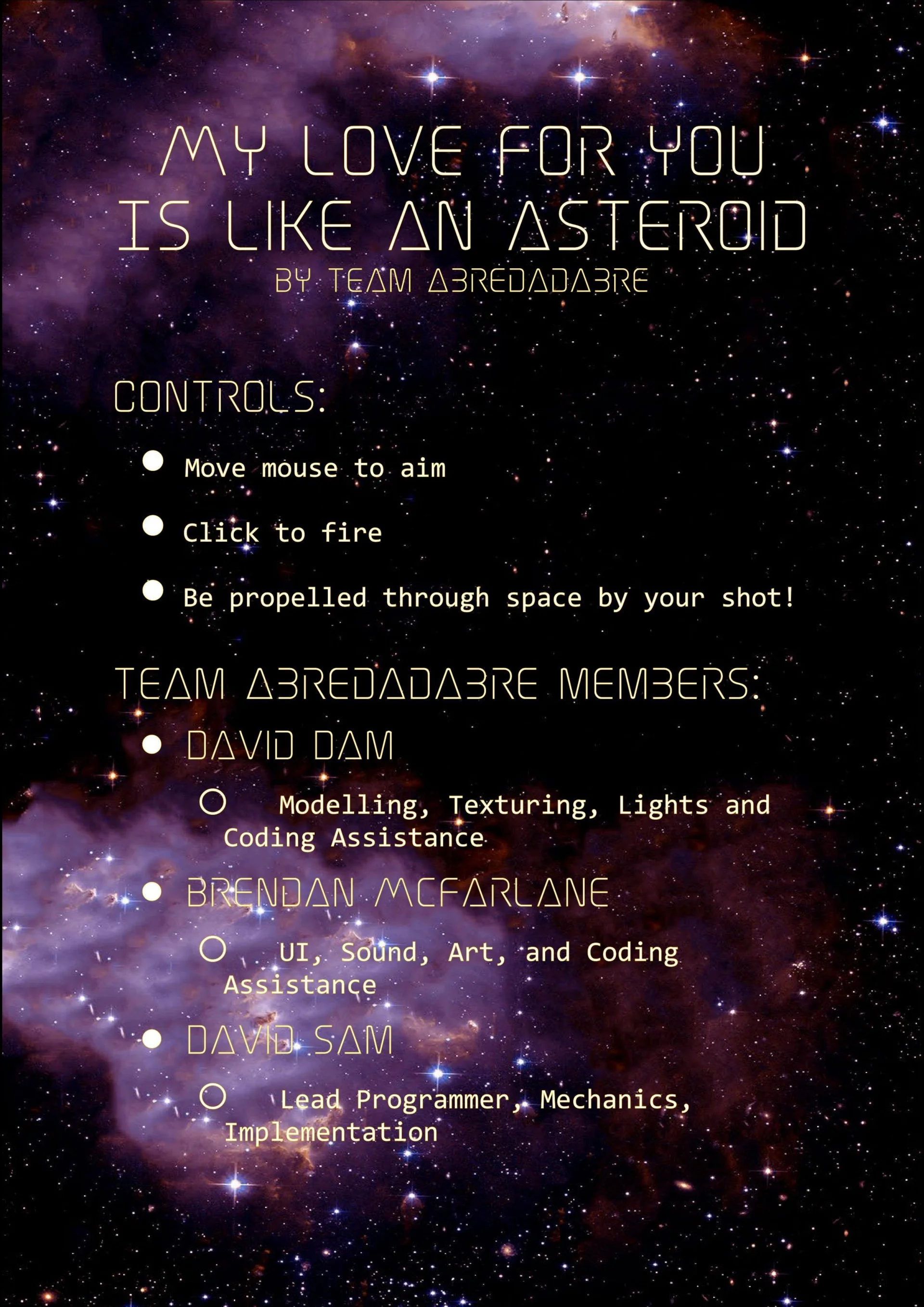 My Love For You Is Like An Asteroid (itch) My Love For You Is Like An Asteroid (itch)
