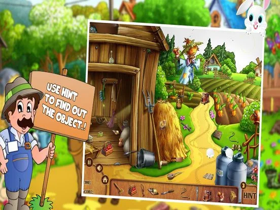 Hay Bunny Farm - Find The Farm Mystery And Crazy Hidden Object