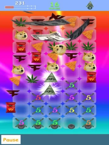 Meme Crush - MLG Kush edition Meme Crush - MLG Kush edition