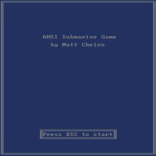 ANSI Submarine Game (itch)