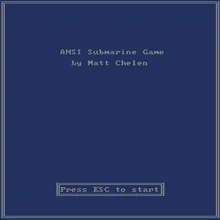 ANSI Submarine Game (itch) ANSI Submarine Game (itch)