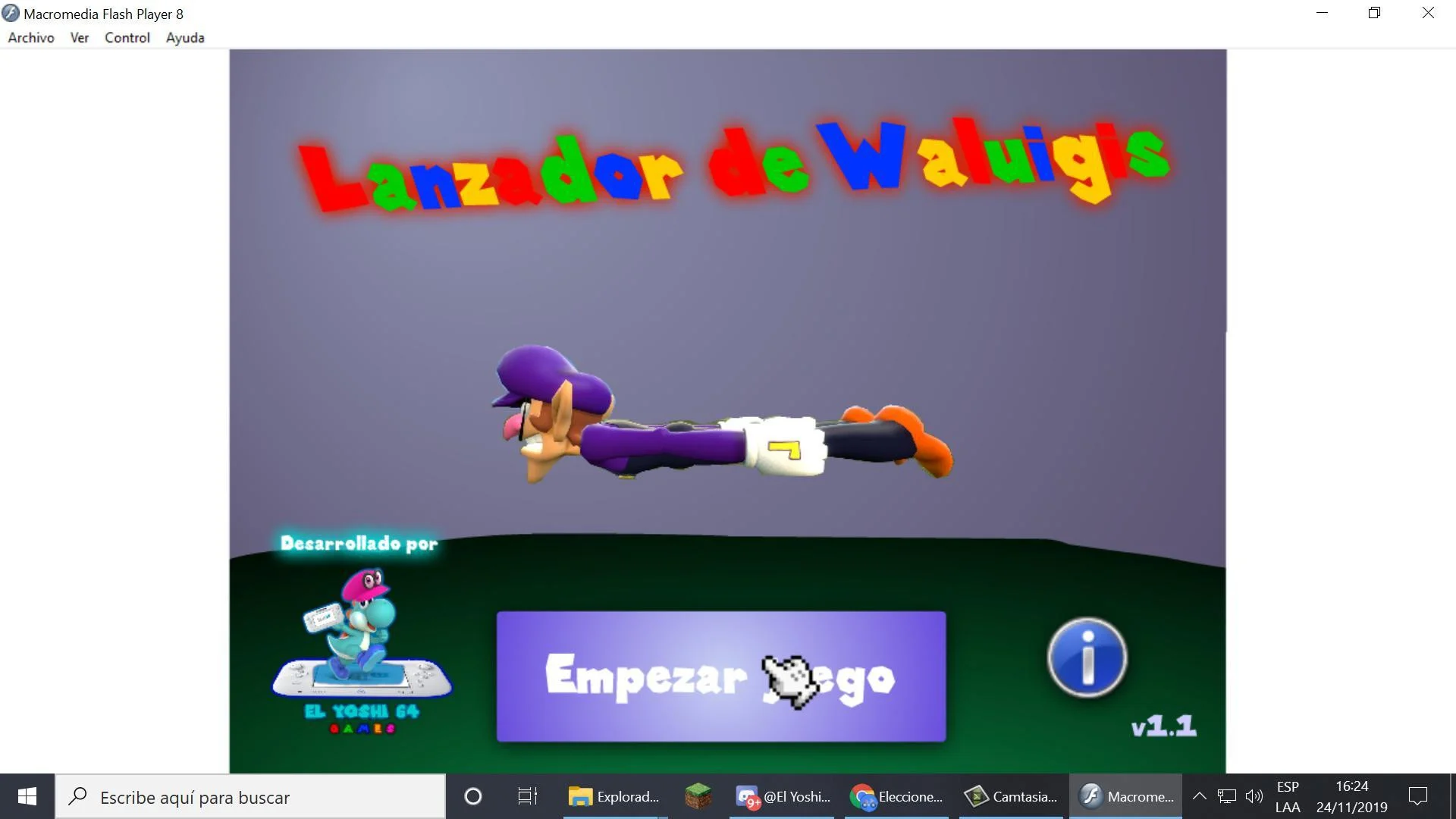 Lanzador de Waluigis (itch) Lanzador de Waluigis (itch)