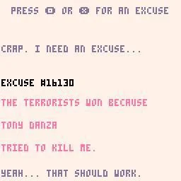 The Excuse Machine (itch) The Excuse Machine (itch)