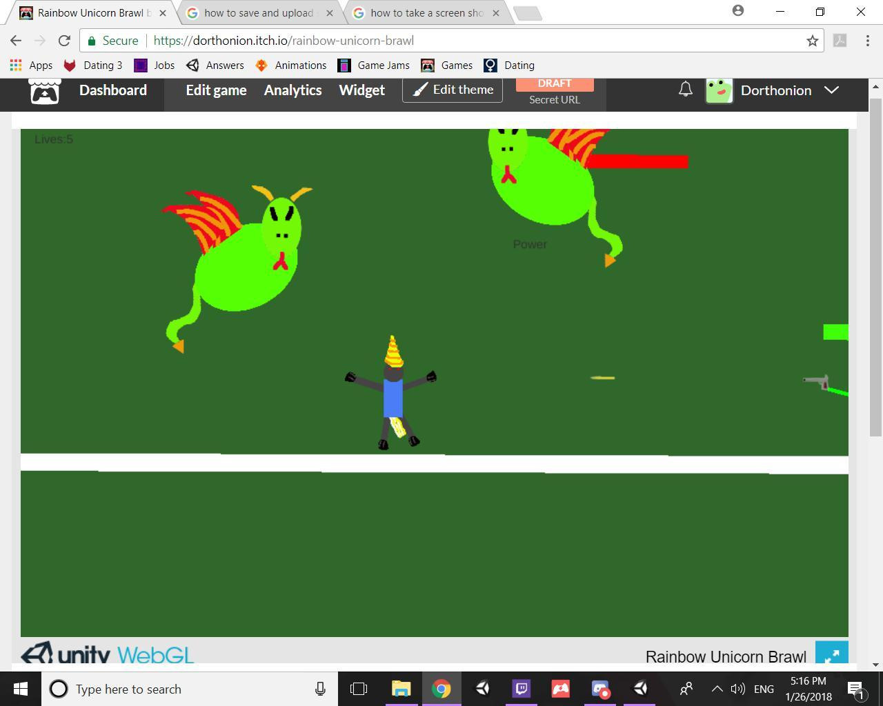 Rainbow Unicorn Brawl (itch)