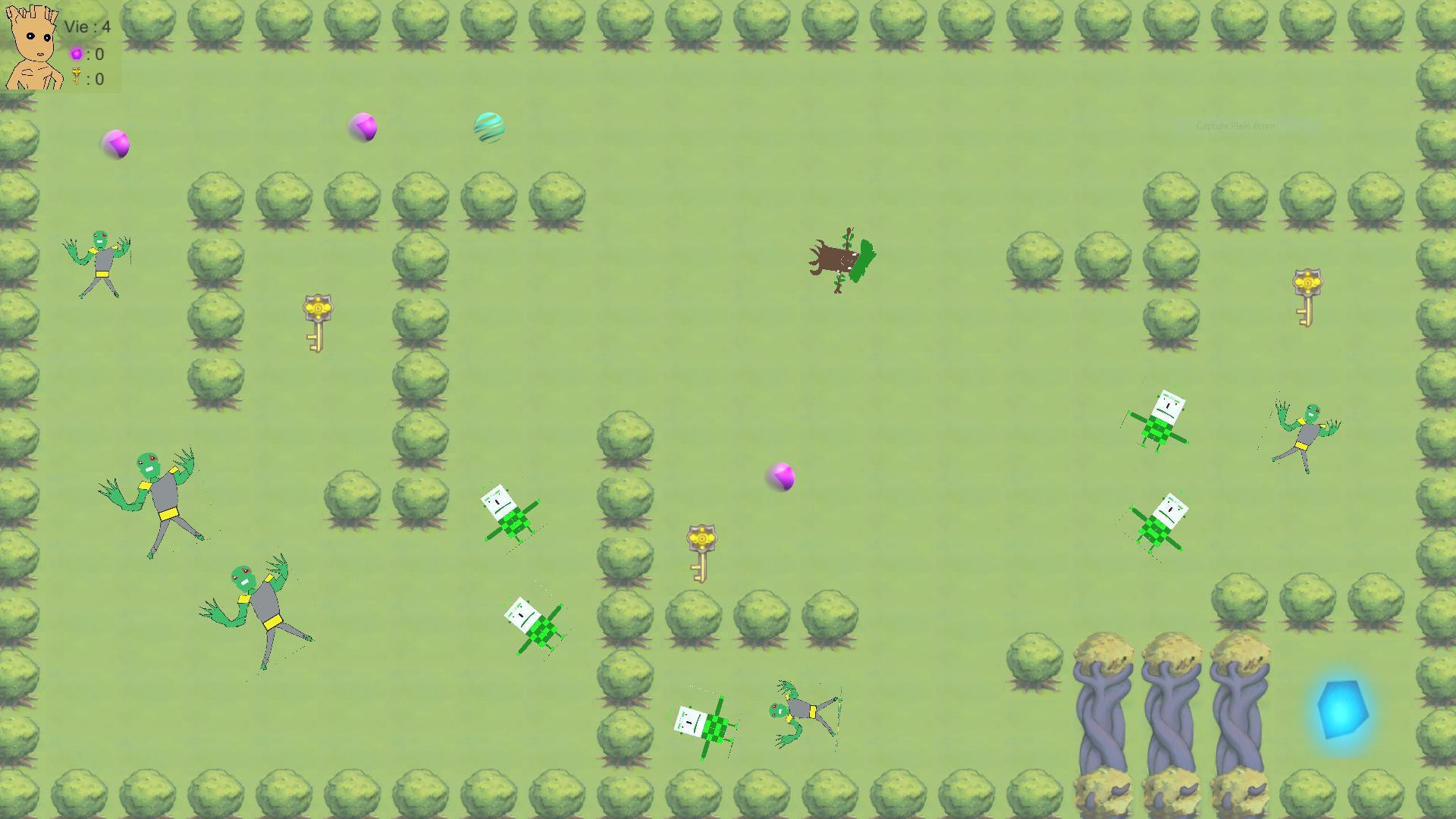 Magical Tree "Boy" VS Aliens & Robots (itch)